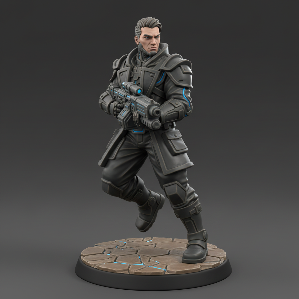 Un cyborg futuriste...